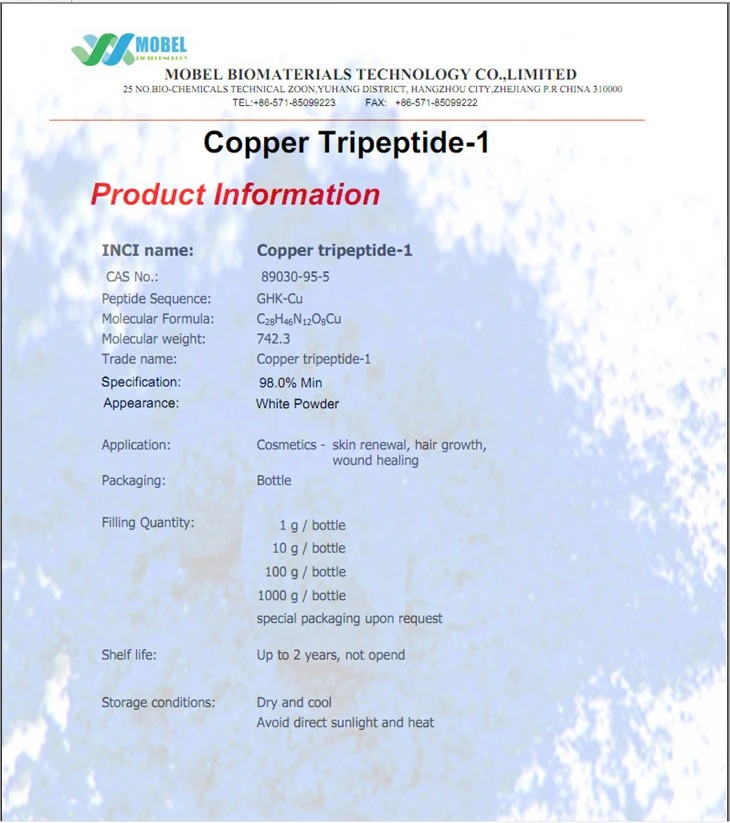 Ghk Cu Peptide